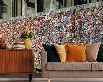 Love locks in Cologne by Robert Ruidl