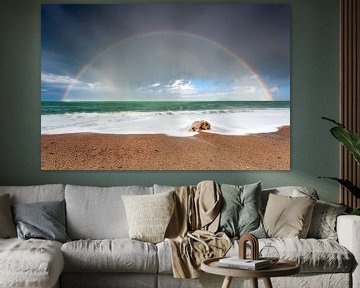 Rainbow and the ocean von Olha Rohulya