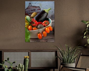 Italiaanse groenten- en fruitschaal van Alex Neumayer