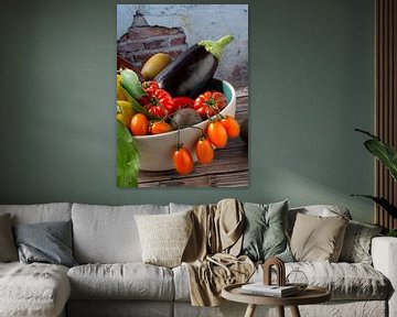 Italiaanse groenten- en fruitschaal van Alex Neumayer