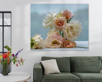 Still Life Roses - Transience in soft pastel colors