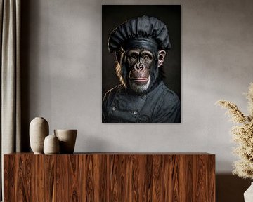 Schimpanse als französischer Chefkoch von Bert Nijholt