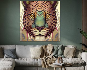 Pantherkopf von Vlindertuin Art