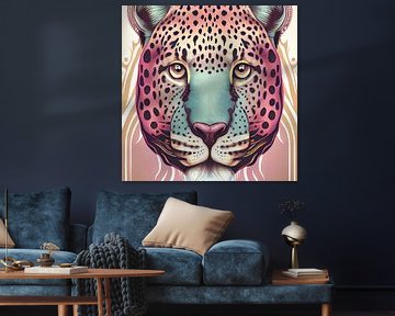 Panther-Porträt von Vlindertuin