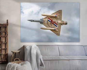 Flyby Franse Dassault Mirage 2000-5F "Vieux Charles". van Jaap van den Berg