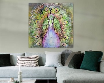Japanese peacock by Mad Dog Art