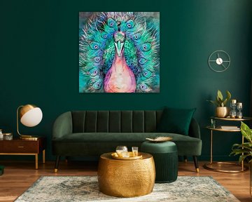 Japanese peacock by Mad Dog Art