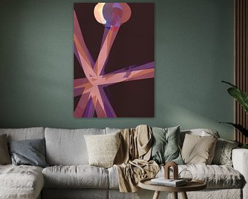 Star Child - Aries Zodiac Abstract by Mad Dog Art