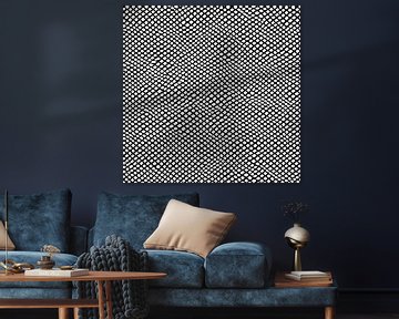 Zwart wit grafisch patroon - abstract van Lily van Riemsdijk - Art Prints with Color