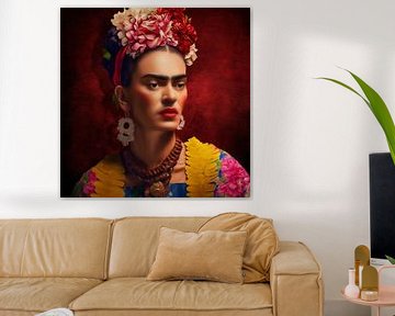 Painting of Frida by Marja van den Hurk