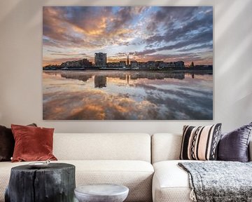 Skyline Doesburg am Fluss IJssel von Sander Grefte