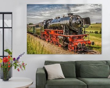 Steam train through Limburg Hills by John Kreukniet