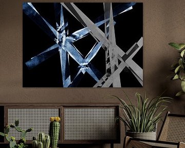 Star Child XI Geometric Abstract by Mad Dog Art