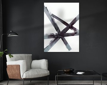 Star Child XIII Geometric Abstract by Mad Dog Art