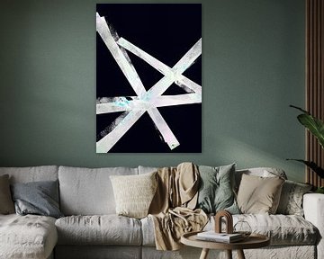 Star Child XXI Geometric Abstract by Mad Dog Art