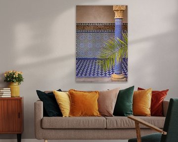 Palmblad voor Marokkaanse pilaar van Camilla Ottens