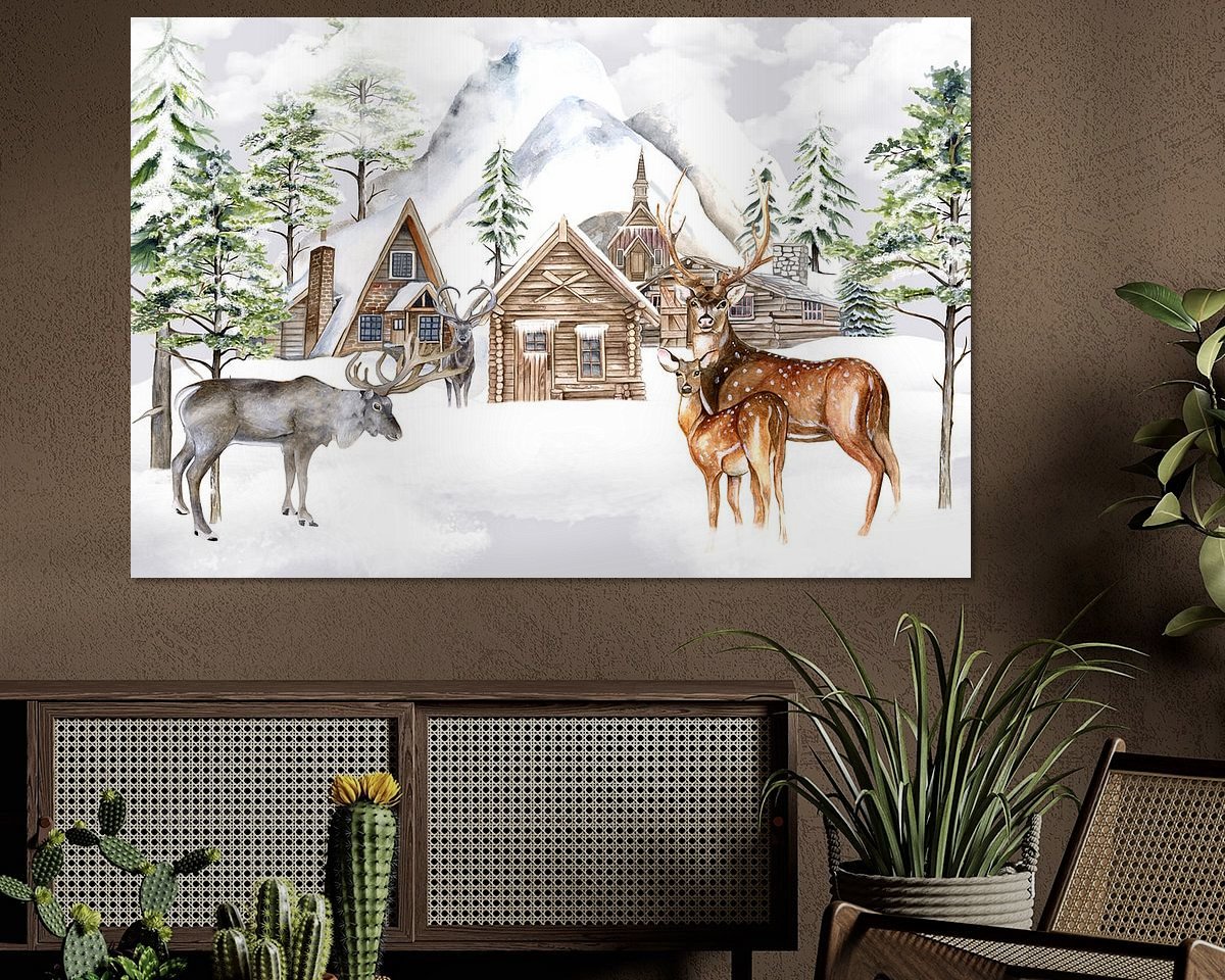 Example of the artwork in a room