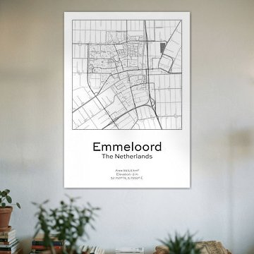 Stads kaart - Nederland - Emmeloord