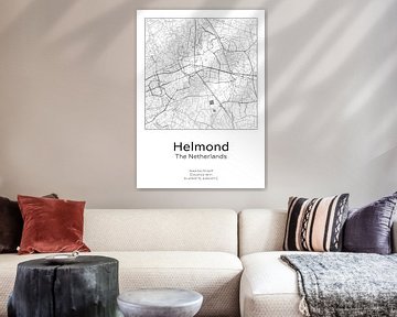 Stadtplan - Niederlande - Helmond von Ramon van Bedaf