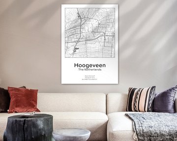 City map - Netherlands - Hoogeveen by Ramon van Bedaf