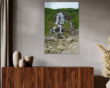 Brattland Waterval - Noorwegen van RB-Photography