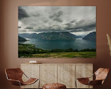 Aurlandsfjorden - Noorwegen van Ricardo Bouman