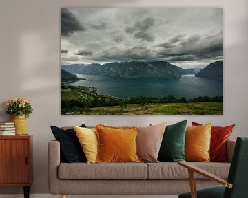 Aurlandsfjorden - Noorwegen van Ricardo Bouman
