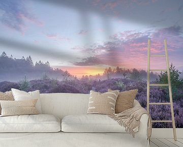 Sunrise on the moors by Sjoukje Kunnen