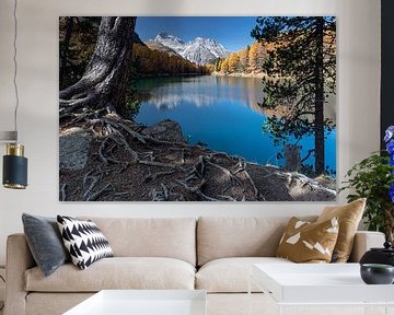 Lac de montagne dans les Alpes sur Fred Bisschop