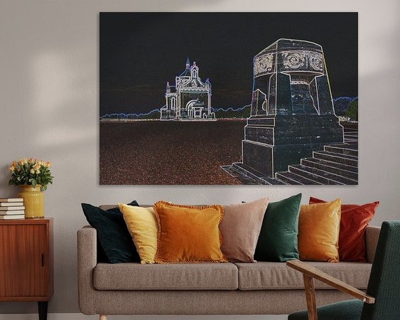 Example of the artwork in a room