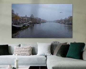 Nebliges Amsterdam von Foto Amsterdam/ Peter Bartelings