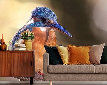 Kingfisher lady in sunlight by Christina Bauer Photos