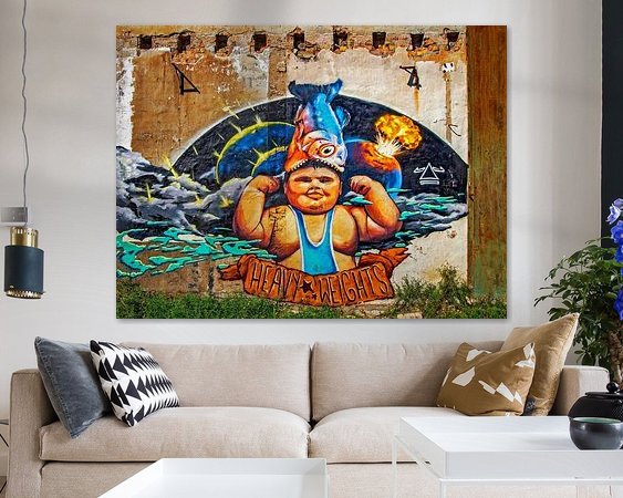 Example of the artwork in a room