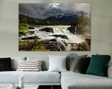 De Athabasca-watervallen in Canada van Roland Brack