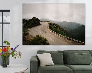 Road through the mountains of Madeira