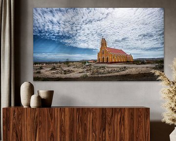 Church at Sint Willibrordus, Curacao by Keesnan Dogger Fotografie