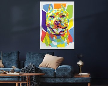 Pitbull WPAP Art by Dayat Banggai