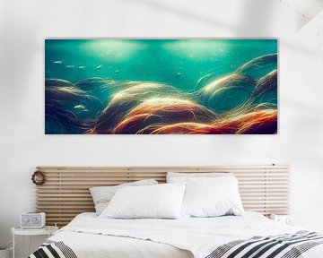 Panorama of an underwater world illustration by Animaflora PicsStock