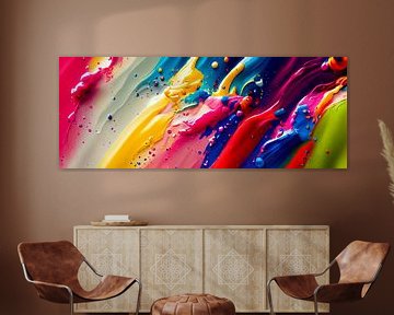 abstracte achtergrond met kleurverloop Splash van Animaflora PicsStock