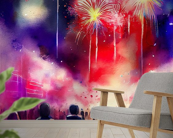 Example of the artwork in a room