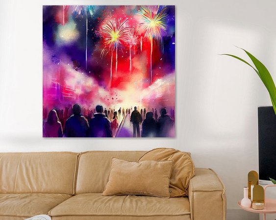 Example of the artwork in a room