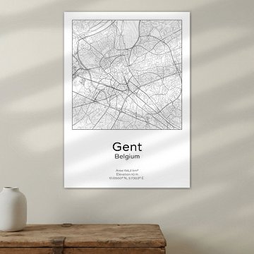 Stadskaart - België - Gent