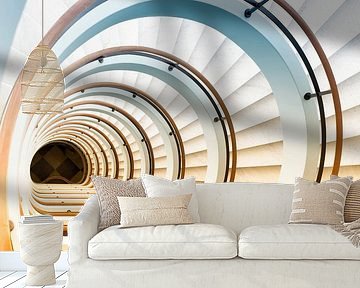 The staircase at Den Bell in Antwerp by Truus Nijland