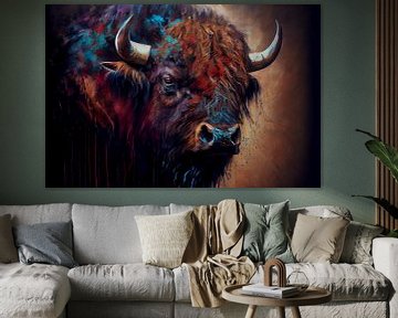 Portret van een Bison van Whale & Sons