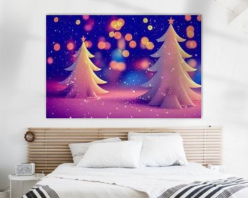 Behang Kerstmis Achtergrond Illustratie van Animaflora PicsStock