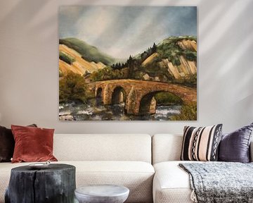 old bridge near Dernau Ahrtal built 1717