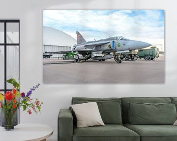 Saab Viggen of the Swedish Air Force by Jaap van den Berg