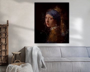 Mädchen mit Perlenohrring | Nach einem Werk von Johannes Vermeer von MadameRuiz