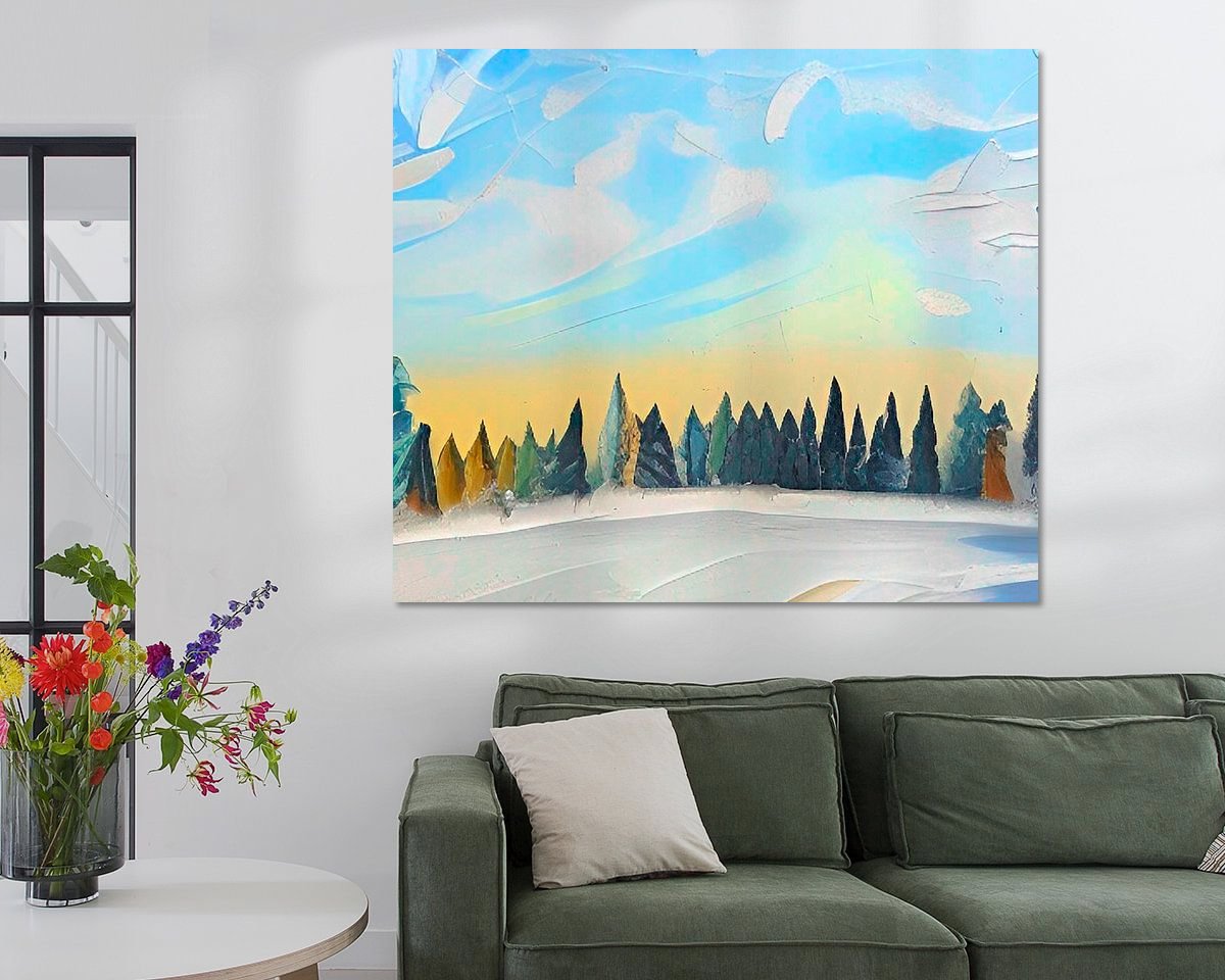Example of the artwork in a room