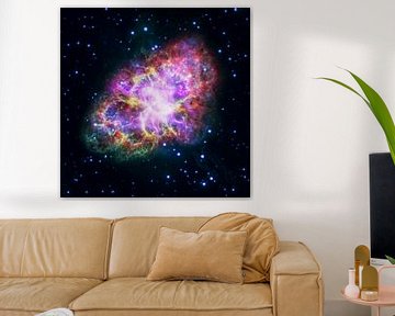 Crab Nebula van Space and Earth